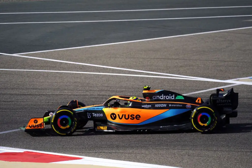 Lando Norris at the 2022 Bahrain Grand Prix