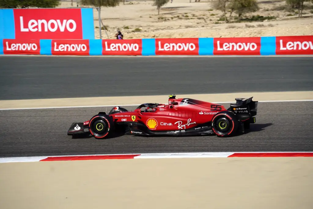Carlos Sainz at Bahrain International Circuit.