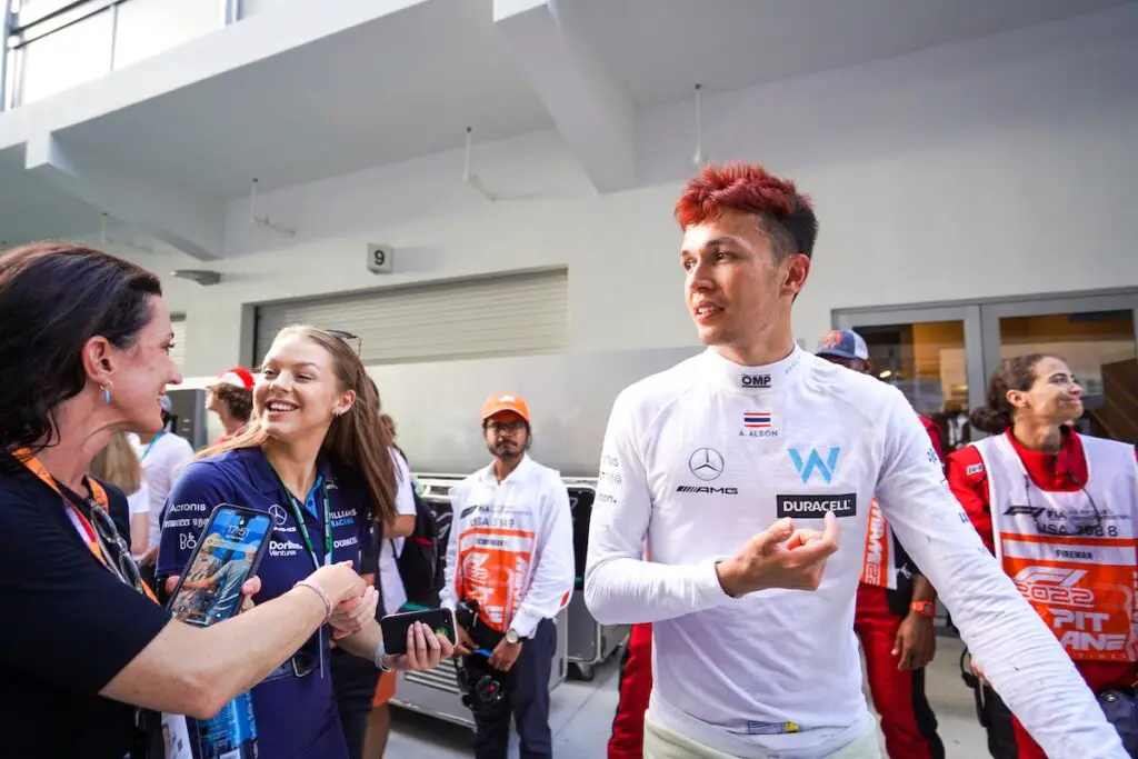 Alex Albon at the 2022 Miami Grand Prix. Image © Andrew Balfour.