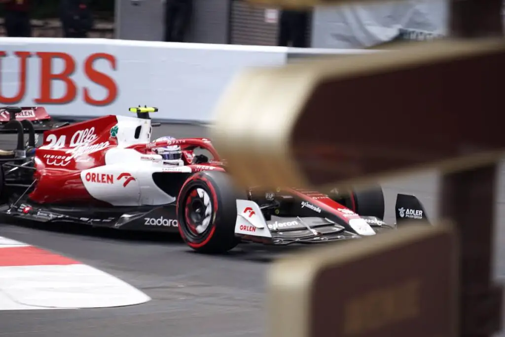 Zhou Guanyu at the 2022 Monaco Grand Prix. Image: © Andrew Balfour.