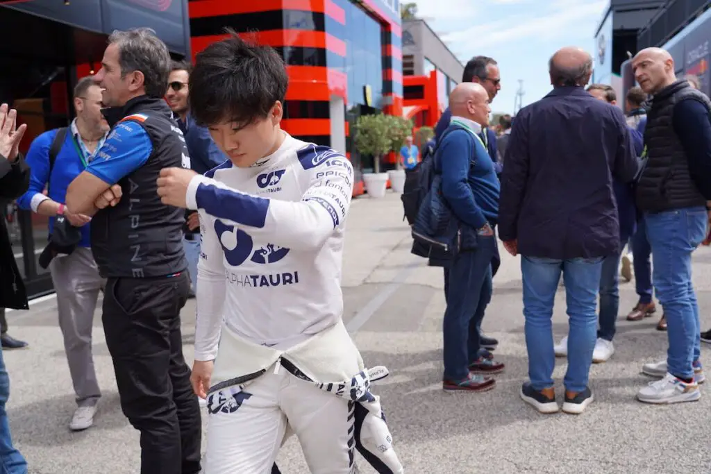 Yuki Tsunoda is the shortest F1 driver on the 2023 grid. Image: © Andrew Balfour.