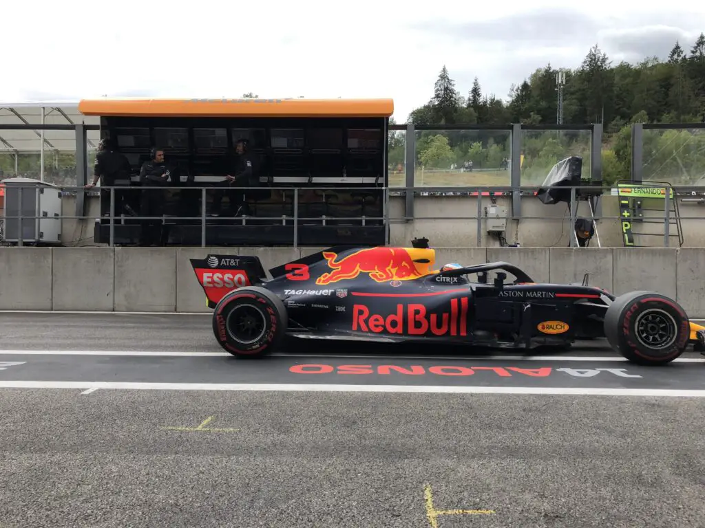 Daniel Ricciardo, Red Bull, 2018 Belgian Grand Prix. Image: © Andrew Balfour.