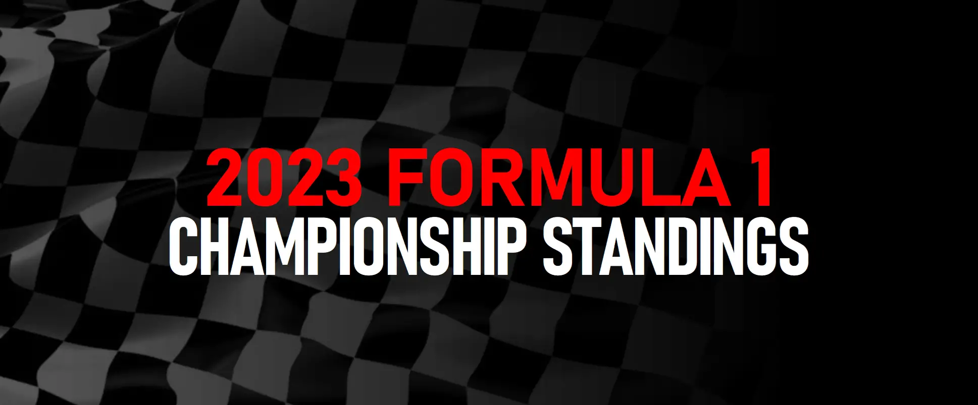 2023 F1 Championship Standings Lights Out
