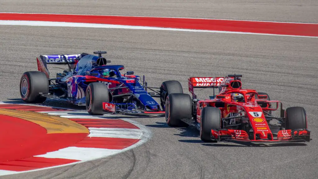 Toro Rosso and Ferrari, 2018 United States Grand Prix. 
