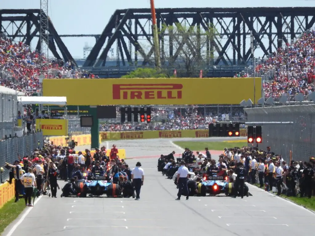 Williams at the back of the grid for the 2019 Canadian Grand Prix. Image: © Andrew Balfour.