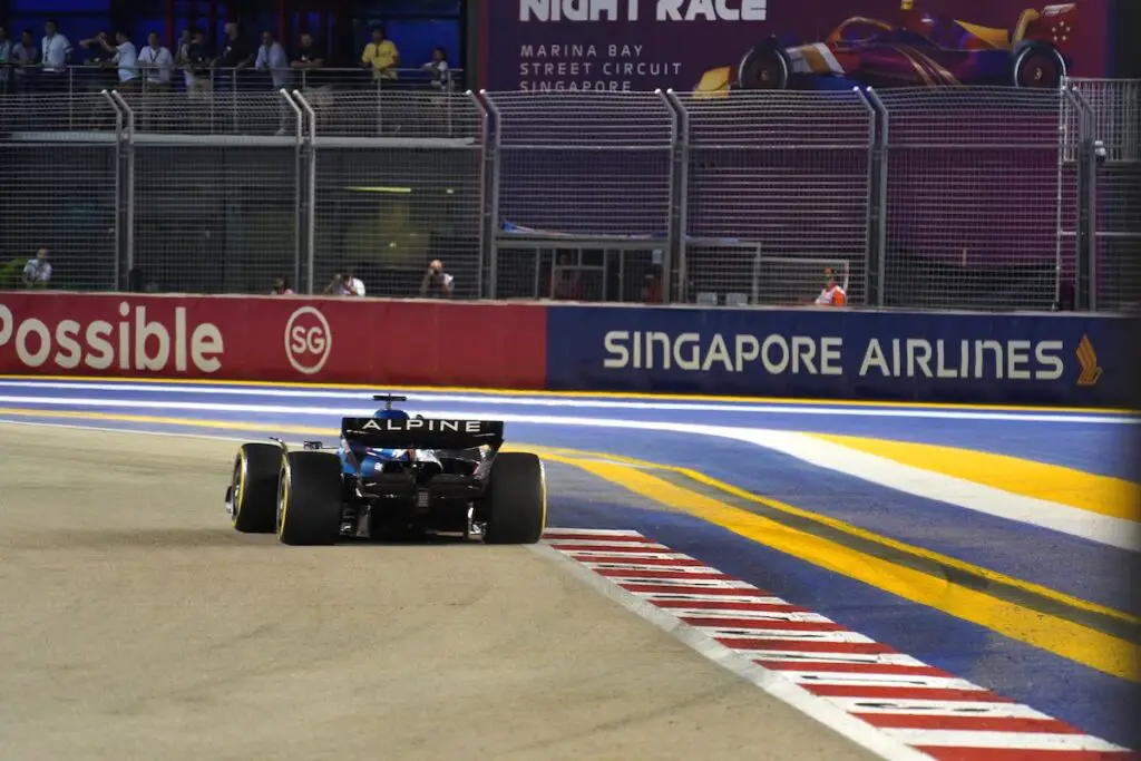 Ocon will race on his birthday at the 2023 Singapore Grand Prix. Image: © Andrew Balfour.