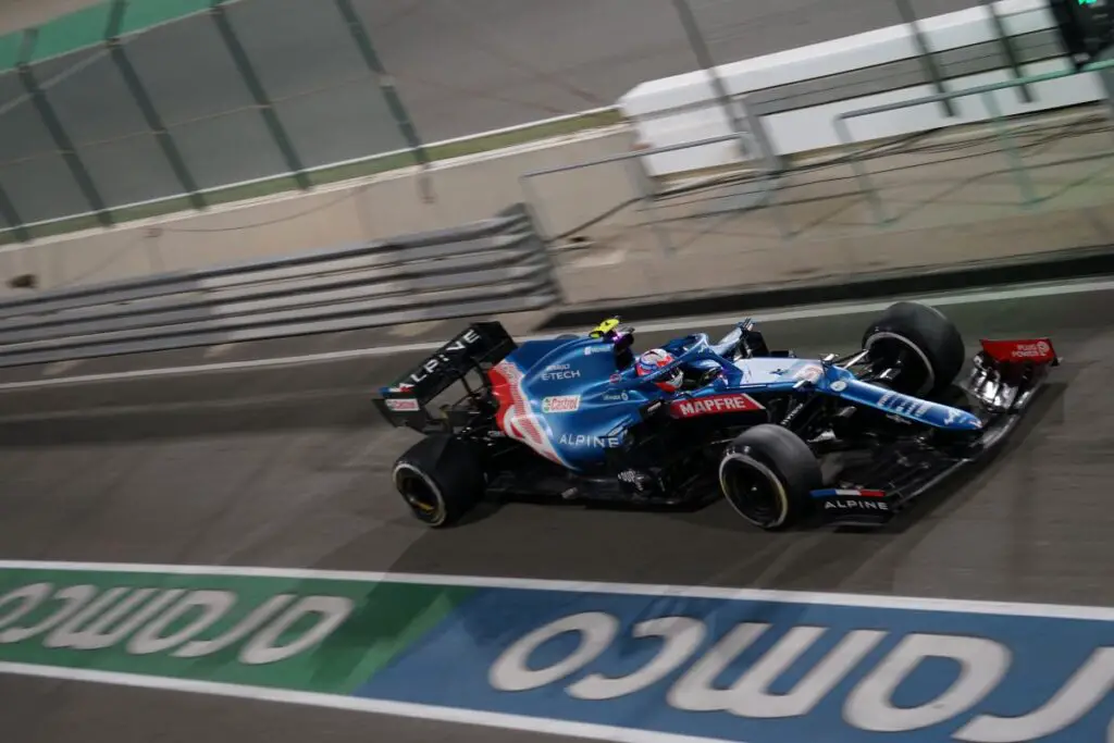 Esteban Ocon at the 2021 Qatar Grand Prix. Image: © Andrew Balfour.