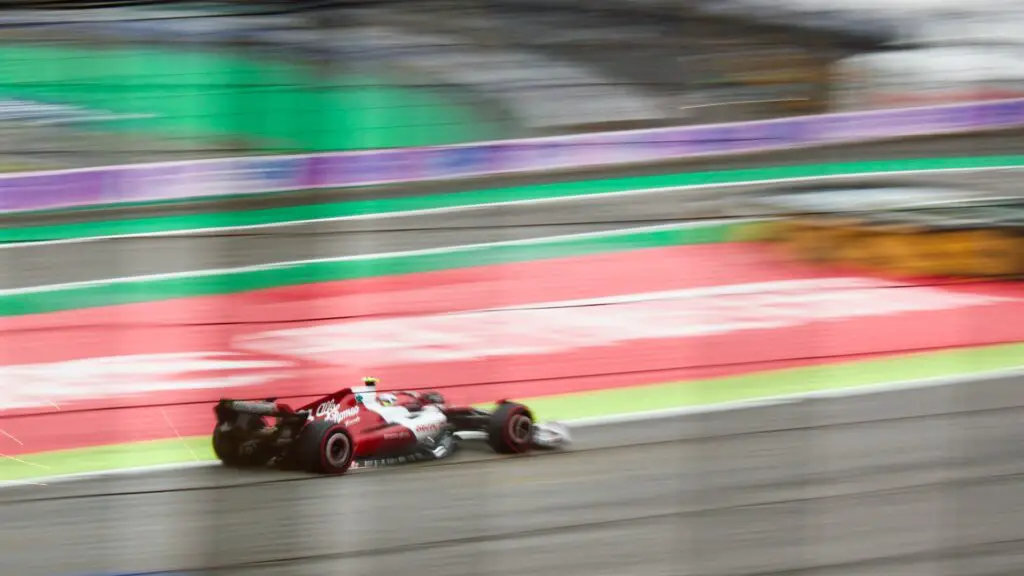 Zhou Guanyu at Interlagos in the 2022 Sao Paulo Grand Prix