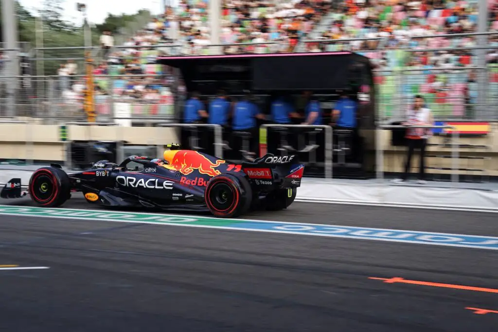 Sergio Perez at the 2022 Azerbaijan Grand Prix. Image: © Andrew Balfour.