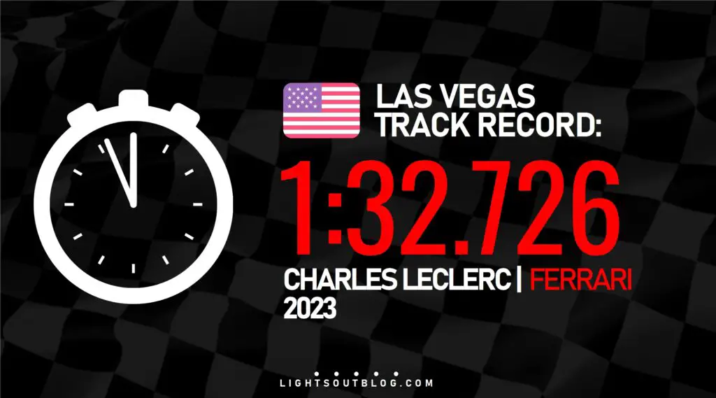 The lap time to beat at the 2024 Las Vegas Grand Prix