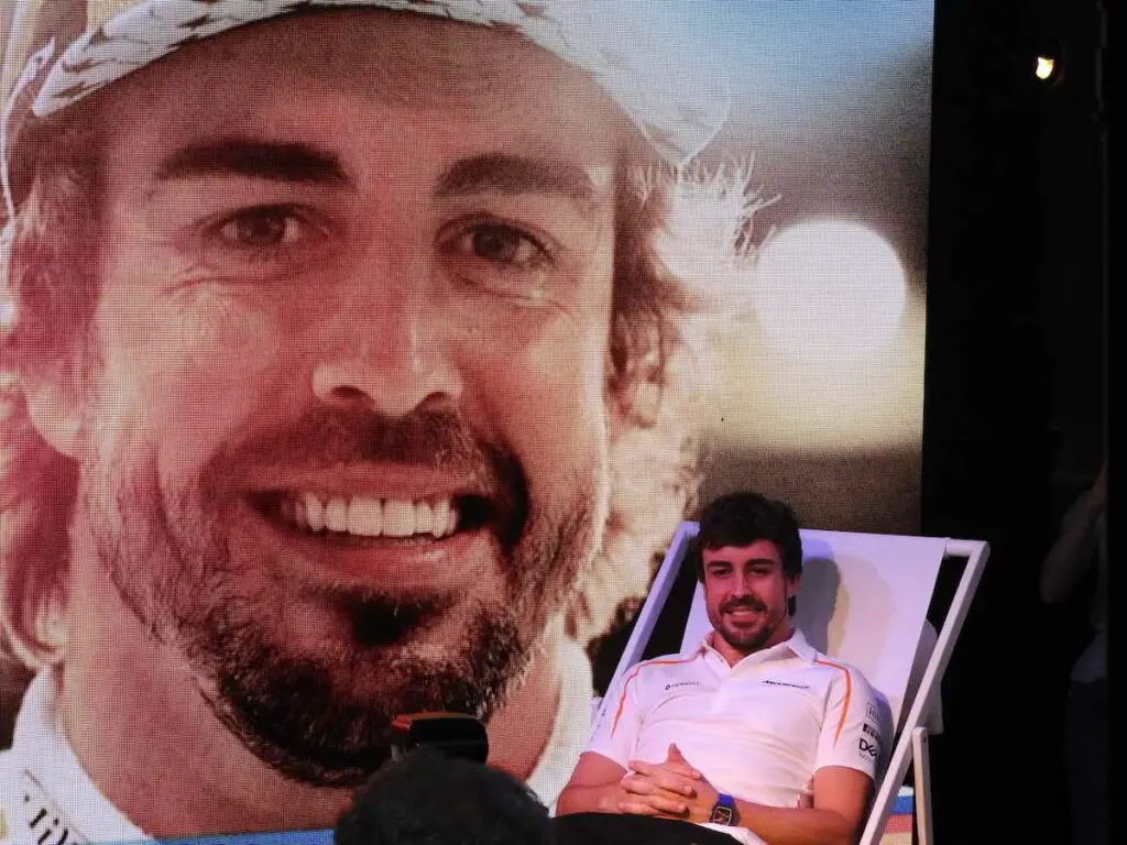 Alonso celebrated his 'final' race at the 2018 Abu Dhabi Grand Prix. Image: © Andrew Balfour